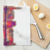 Trieste Italy Skyline Theedoek (Quarter Fold)