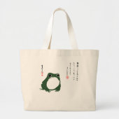 Trieste japanse kikker Toad 19e eeuw Grote Tote Bag (Voorkant)