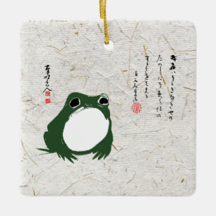 Trieste japanse kikker Toad 19e eeuw Keramisch Ornament