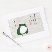 Trieste japanse kikker Toad 19e eeuw Rechthoekige Sticker (Envelop)