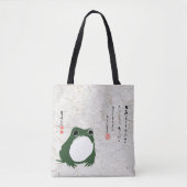 Trieste japanse kikker Toad 19e eeuw Tote Bag (Voorkant)