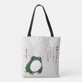Trieste japanse kikker Toad 19e eeuw Tote Bag (Achterkant)