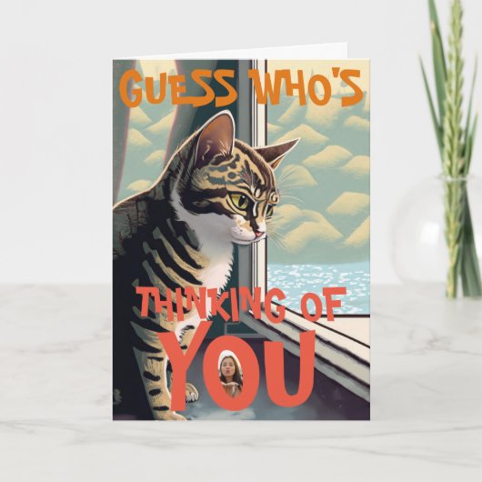 Trieste kat denken aan jou kaart (Voorkant)