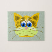 trieste kat puzzel legpuzzel (Horizontaal)