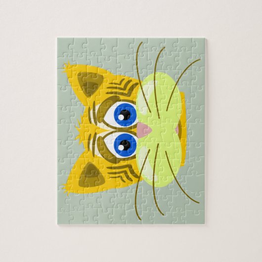 trieste kat puzzel legpuzzel (Verticaal)