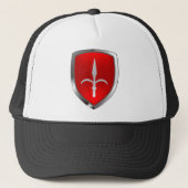 Trieste Mettalic Emblem Trucker Pet (Voorkant)