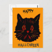 Trieste ongelukkige frons glum somber down zwarte  briefkaart (Voorkant / Achterkant)