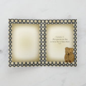 Trieste oude  teddybeer groet Kaarten (Binnen)