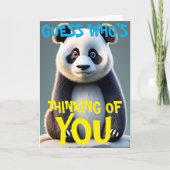 Trieste Panda Denken aan jou Kaart (Voorkant)