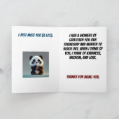 Trieste Panda Denken aan jou Kaart (Binnen)