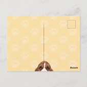 Trieste puppy Briefkaart alleen blij als je hier b (Achterkant)