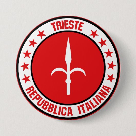 Trieste Ronde Button 7,6 Cm (Voorkant)