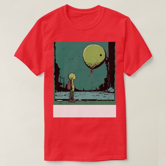 Trieste Zombie met een ballon T-shirt (Design voorkant)