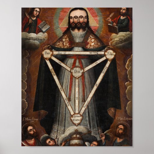 Trifaciale driedubbele vlakte poster (Voorkant)