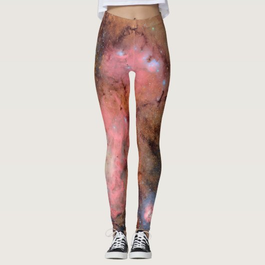 Trifid and Lagoon Nebulae Leggings (Voorkant)