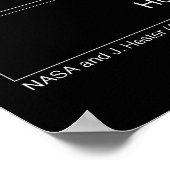 Trifid Nebula M20 Hubble Telescope Foto Poster (Hoek)