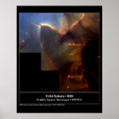 Trifid Nebula M20 Hubble Telescope Foto Poster (Voorkant)