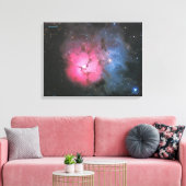 Trifid Nebula (M 20) - Medium Canvas Print (Insitu (Woonkamer))