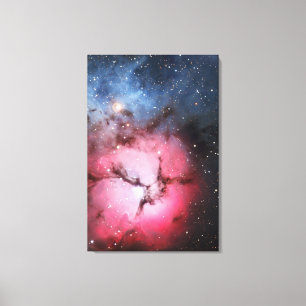 Trifid Nebula, Messier 16 - Pillars of Creation Canvas Afdruk