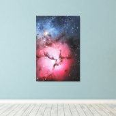 Trifid Nebula, Messier 16 - Pillars of Creation Canvas Afdruk (Insitu (Houten vloer))
