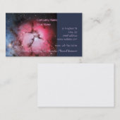 Trifid Nebula, Messier 16 - Pillars of Creation Visitekaartje (Voorkant / Achterkant)