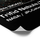 Trifid Nebula (Messier 20) - Spitzer Telescope Poster (Hoek)