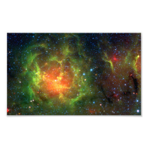 Trifid Nebula NASA Spitzer Foto Afdruk