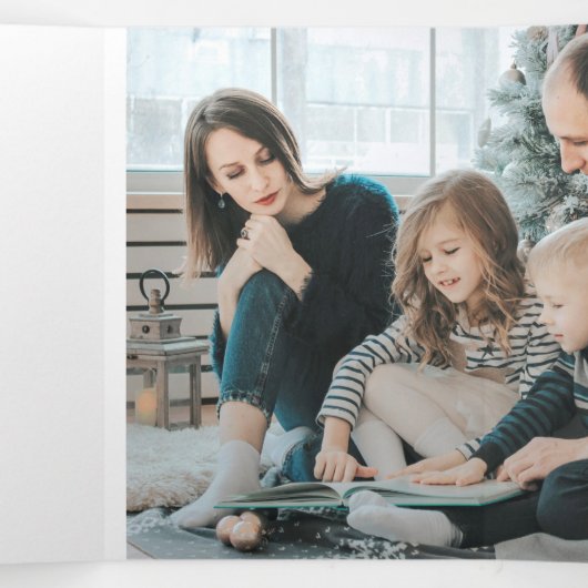 Trifold 3 Foto Waterverf Kaart (Binnenkant midden)