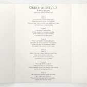 Trifold begrafenisprogramma - Viering van het leve Drieluik Programma (Binnenkant midden)