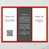 Trifold Business Logo Adverteren Flyer (Achterkant)