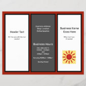Trifold Business Logo Adverteren Flyer (Voorkant)