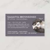 Trifold cavalier koning Charles hond Visitekaartje (Achterkant)