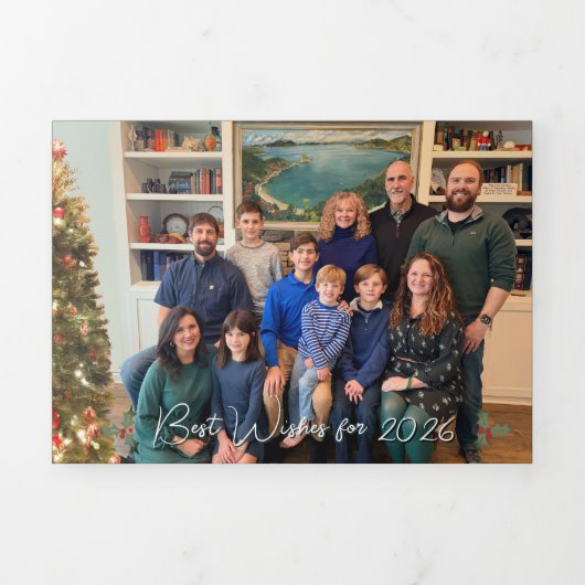 Trifold Letter Fold Invitation Drieluik Uitnodiging (Cover)