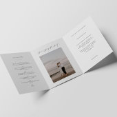 Trifold Save the Date Uitnodiging met Foto