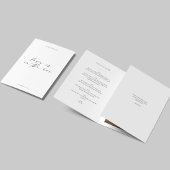 Trifold Save the Date Uitnodiging met Foto