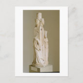 Triform Herm van Hecate, marmer sculptuur, attisch Briefkaart (Voorkant)