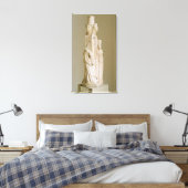Triform Herm van Hecate, marmer sculptuur, attisch Canvas Afdruk (Insitu (Slaapkamer))