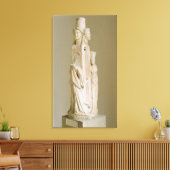 Triform Herm van Hecate, marmer sculptuur, attisch Canvas Afdruk (Insitu (Woonkamer))