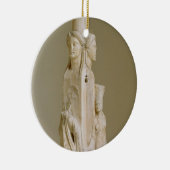 Triform Herm van Hecate, marmer sculptuur, attisch Keramisch Ornament (Rechts)