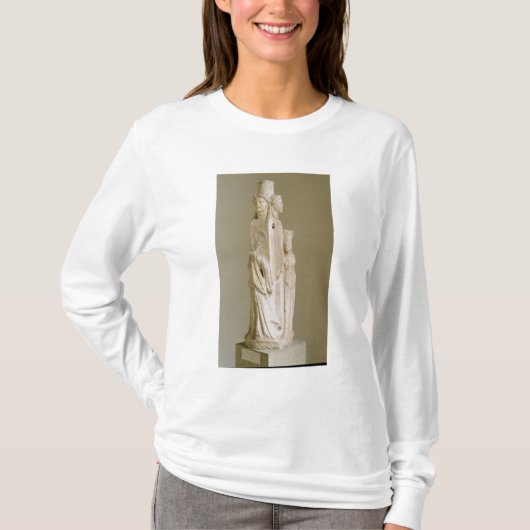Triform Herm van Hecate, marmer sculptuur, attisch T-shirt (Voorkant)