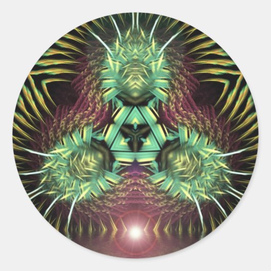 trifractali-Sticker Ronde Sticker (Voorkant)