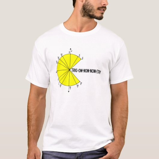 Trig-om-nom-nom-etry Grappig T-shirt (Voorkant)