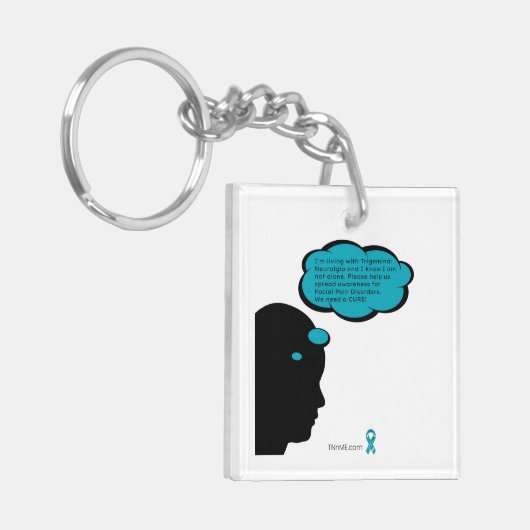 Trigeminal Neuralgia and Facial Pain Disorders Sleutelhanger (Voorkant Links)