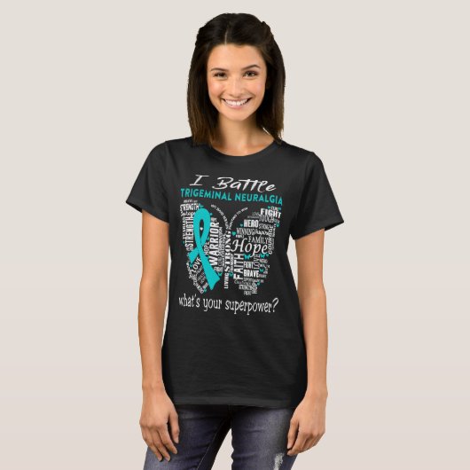 Trigeminal Neuralgia Awareness Month Ribbon Gifts T-shirt (Voorkant volledig)
