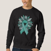 Trigeminal Neuralgia Awareness Shirts Teal Sunflow (Voorkant)