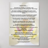 Trigeminal Neuralgia Poem door Rosemary Grant Poster (Voorkant)