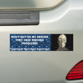 Trigeminale Neuralgia Awareness Bumpersticker (Op auto)