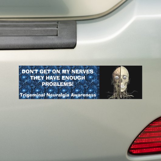 Trigeminale Neuralgia Awareness Bumpersticker (Op auto)