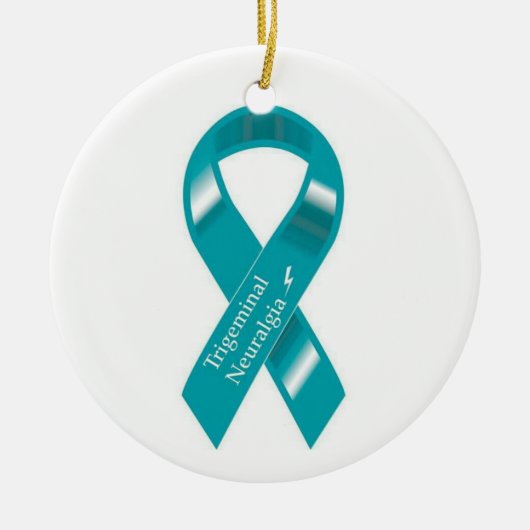 Trigeminale Neuralgia awareness lint ornament. Keramisch Ornament (Voorkant)
