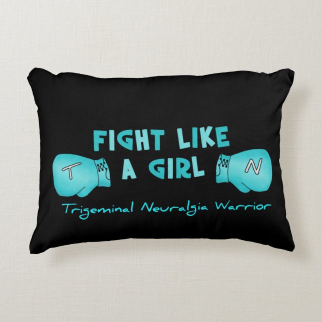 Trigeminale Neuralgia Awareness Pillow Decoratief Kussen (Voorkant)